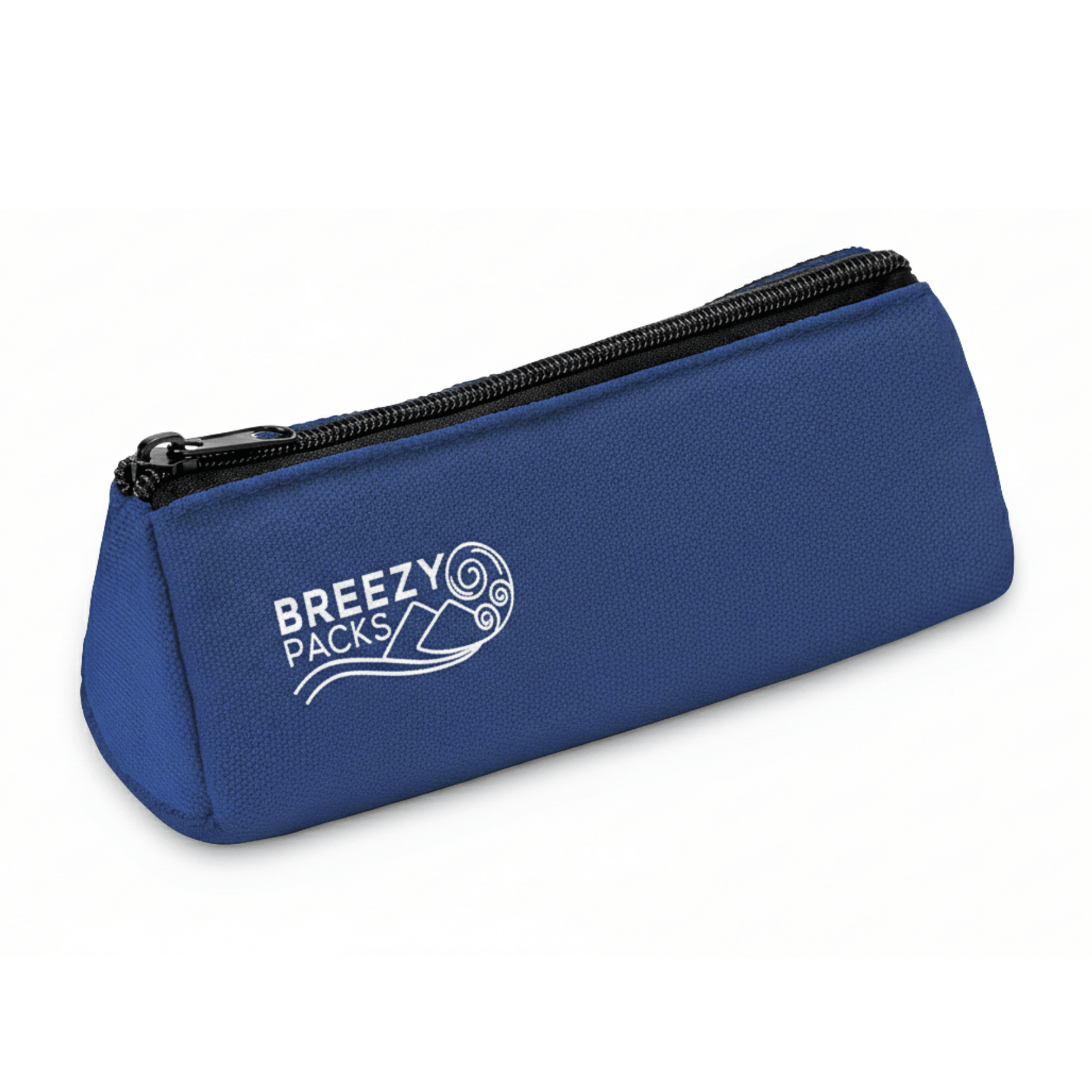 Blue BreezyPack with 'Breezy Packs' logo on a white background 